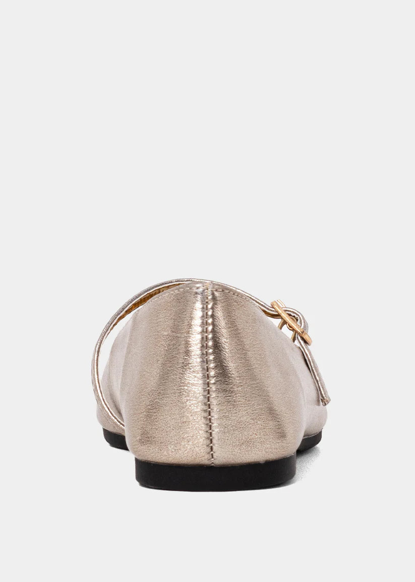 ShuShop Adele Mini Ballet Flat - Light Gold