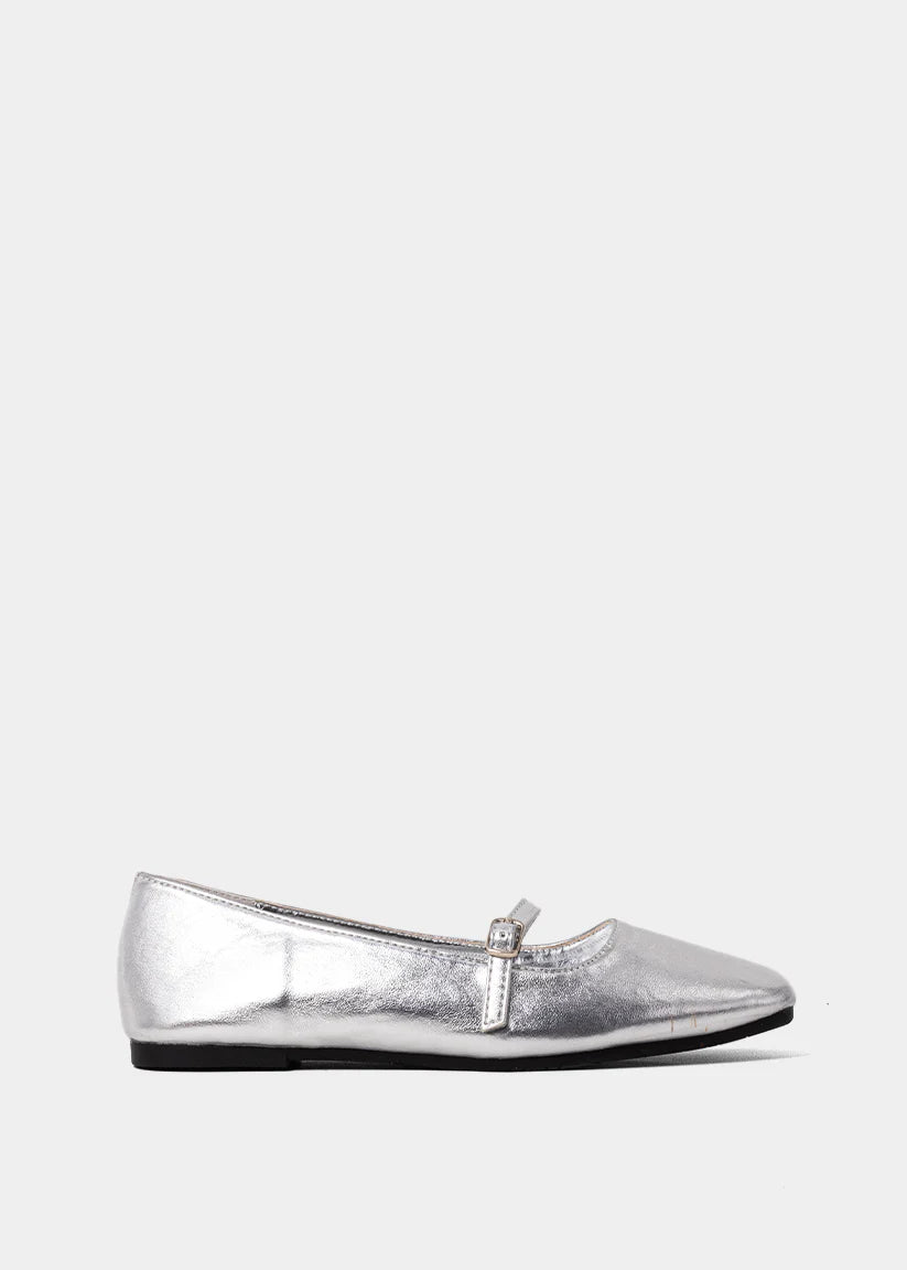 ShuShop Adele Mini Ballet Flat - Sterling