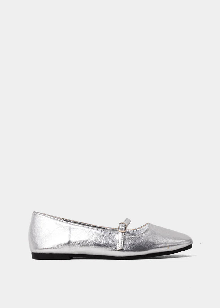 ShuShop Adele Mini Ballet Flat - Sterling