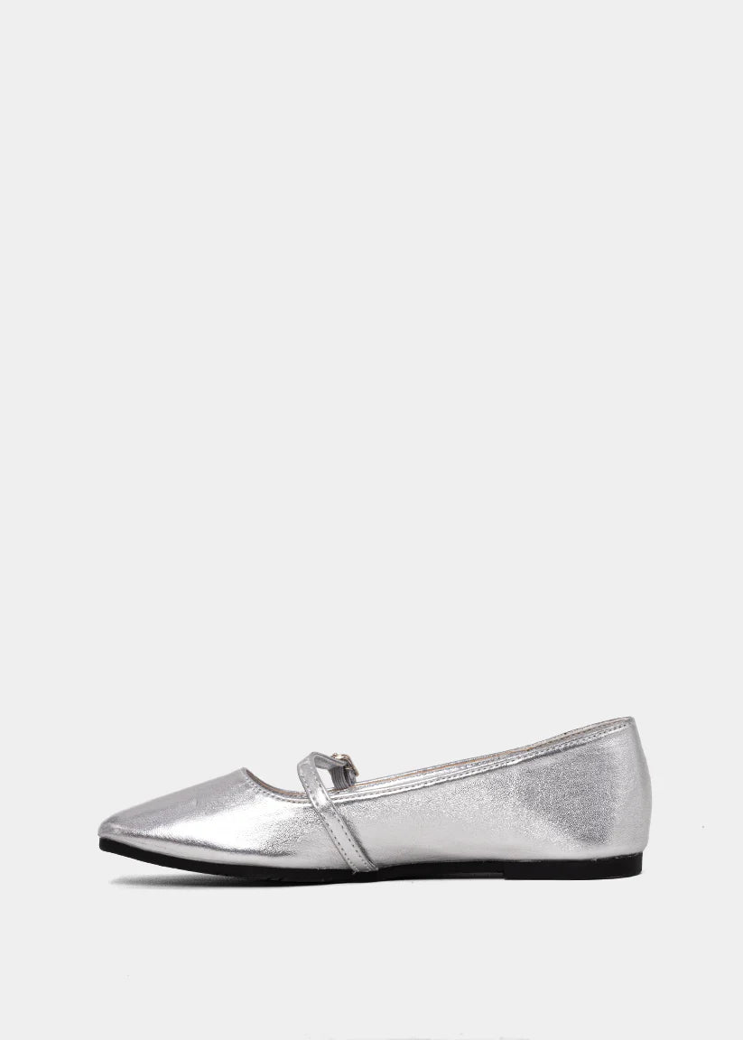 ShuShop Adele Mini Ballet Flat - Sterling