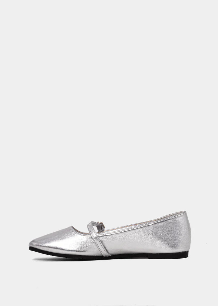ShuShop Adele Mini Ballet Flat - Sterling