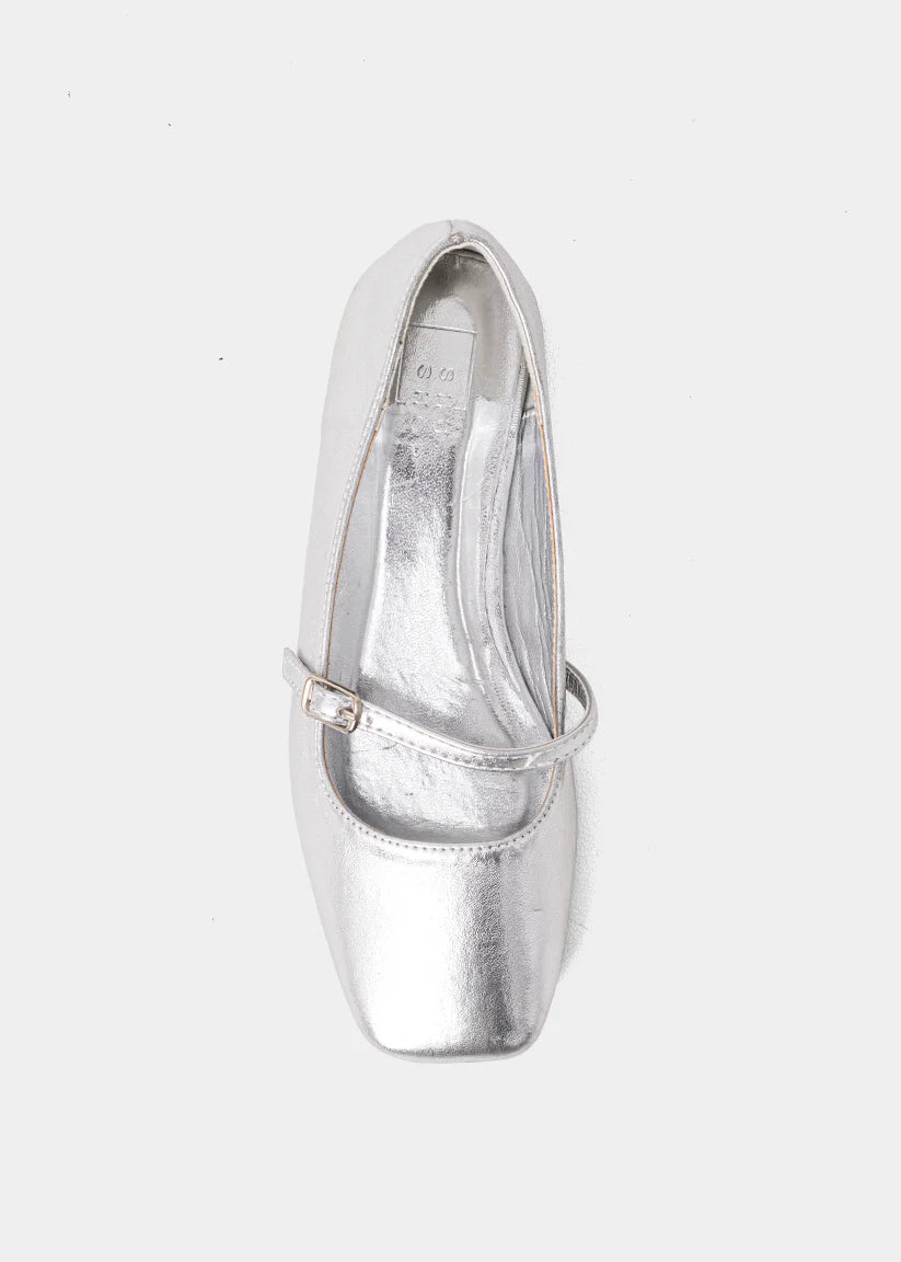 ShuShop Adele Mini Ballet Flat - Sterling