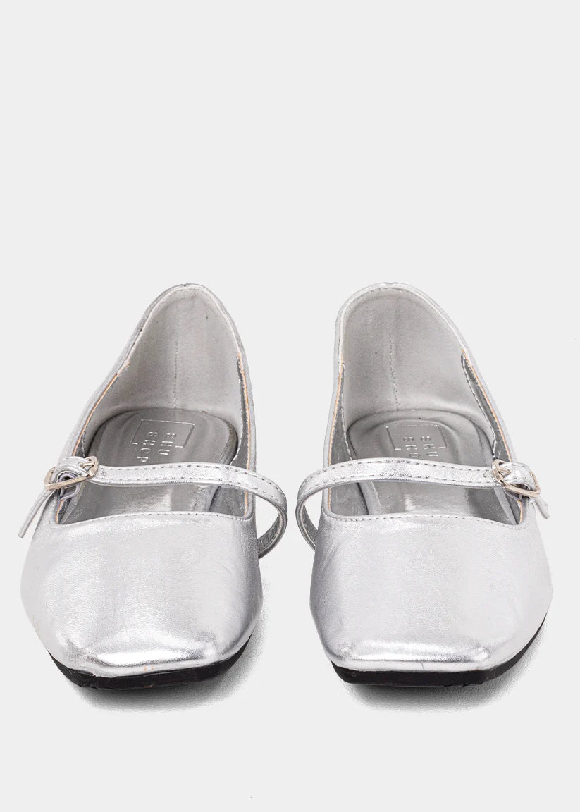 ShuShop Adele Mini Ballet Flat - Sterling