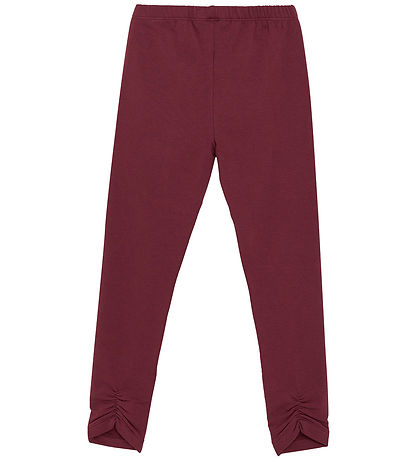 Minymo Fleece Leggings - Tawny Port