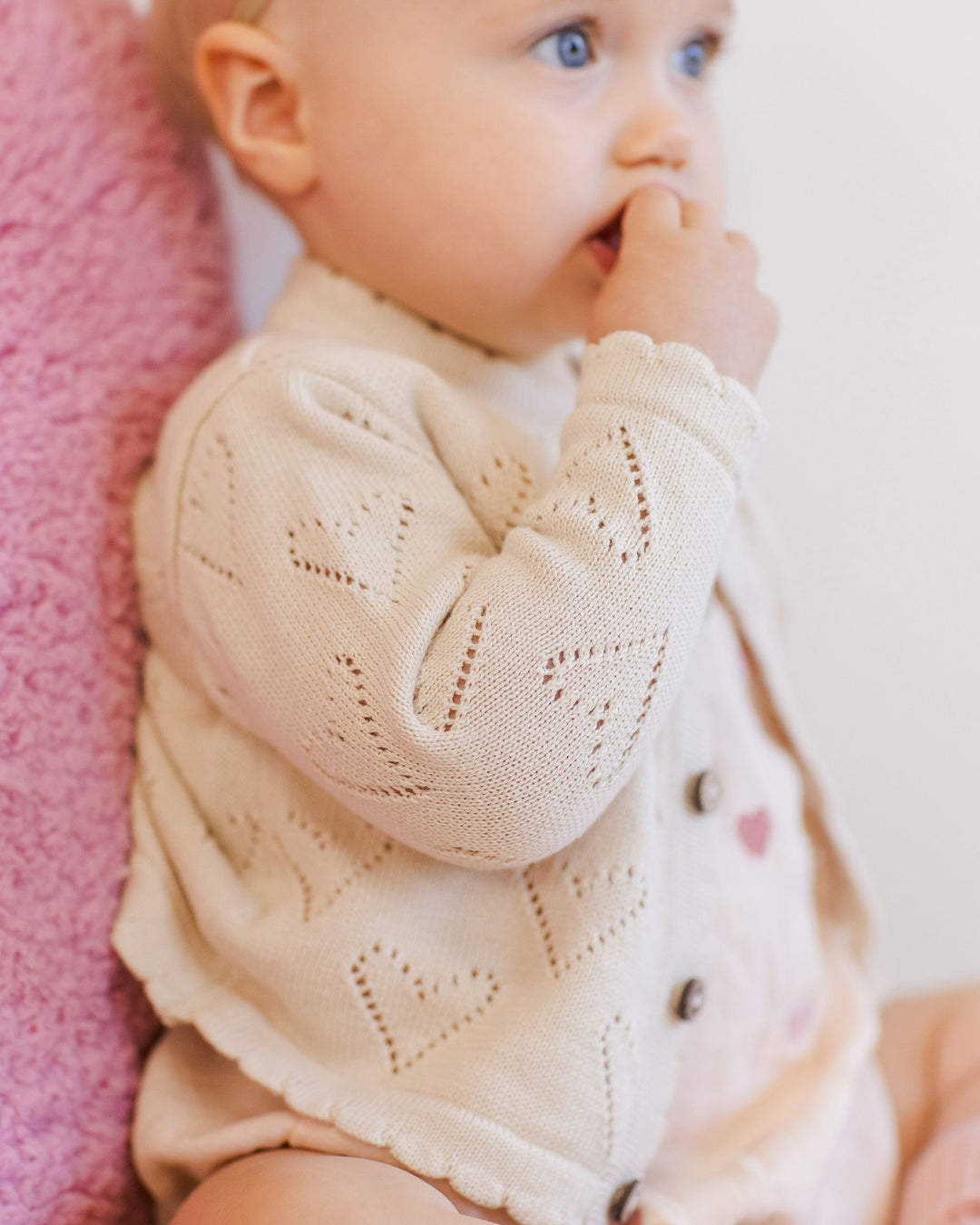 Quincy Mae Knit Cardigan - Ivory