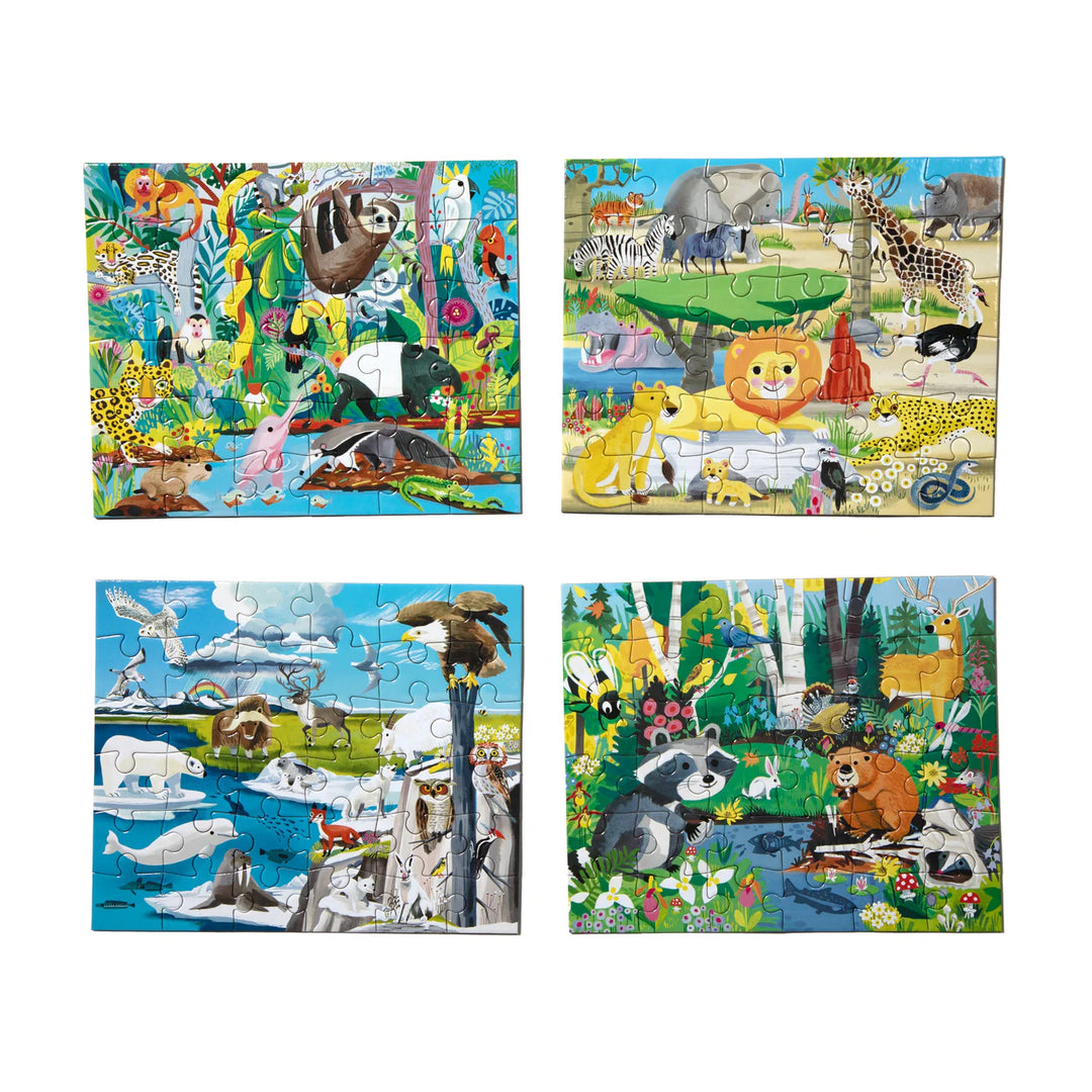 Eeboo Wild Habitats Miniature 36 Piece Puzzle