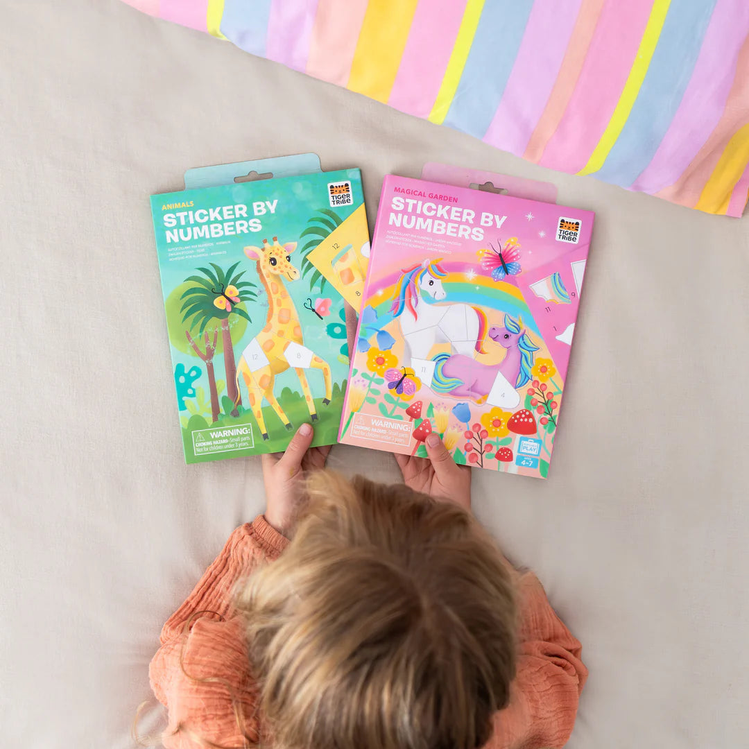 Tiger Tribe Sticker By Numbers - Animals