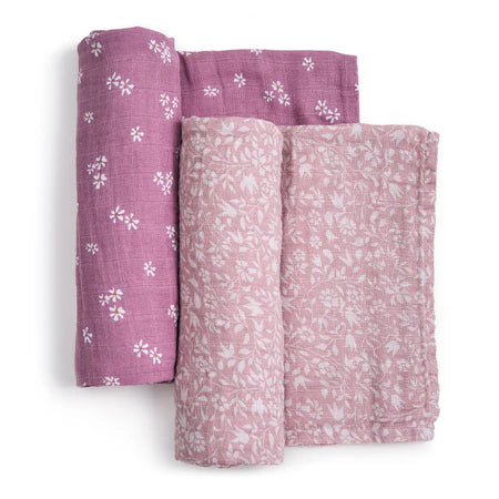 Aden + Anais Organic Cotton Muslin Swaddle Blanket 2 Pack - Heritage Floral