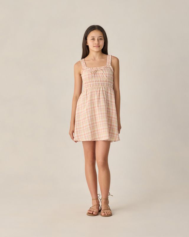 Rylee + Cru Teen Jane Mini Dress - Summer Plaid