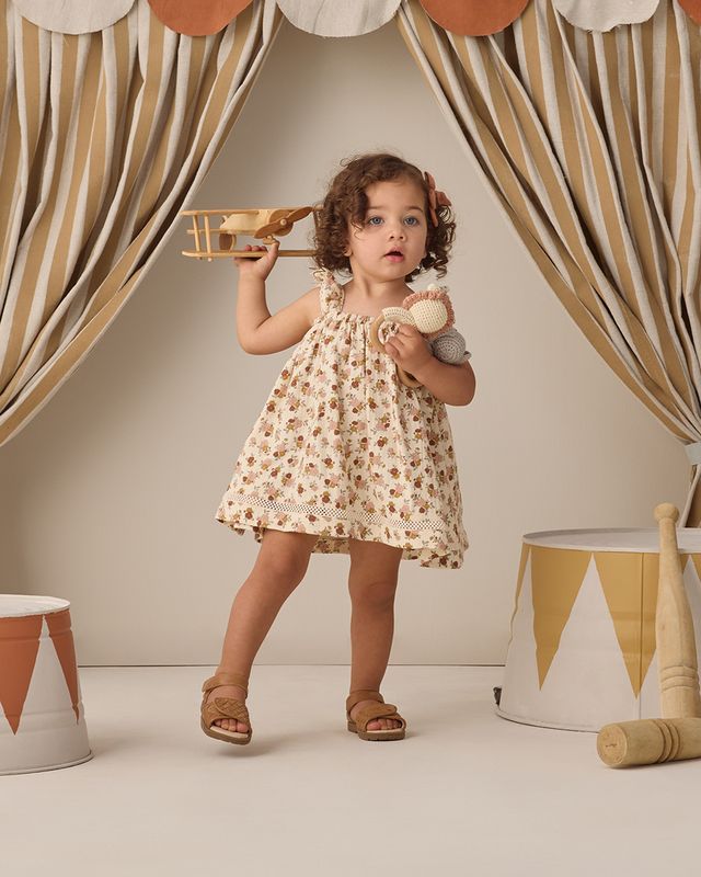 Quincy Mae Ruffle Tank Dress - Bloom