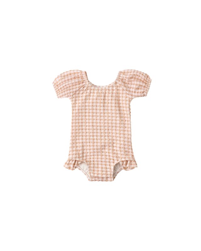 Quincy Mae Catalina One-Piece - Melon Check
