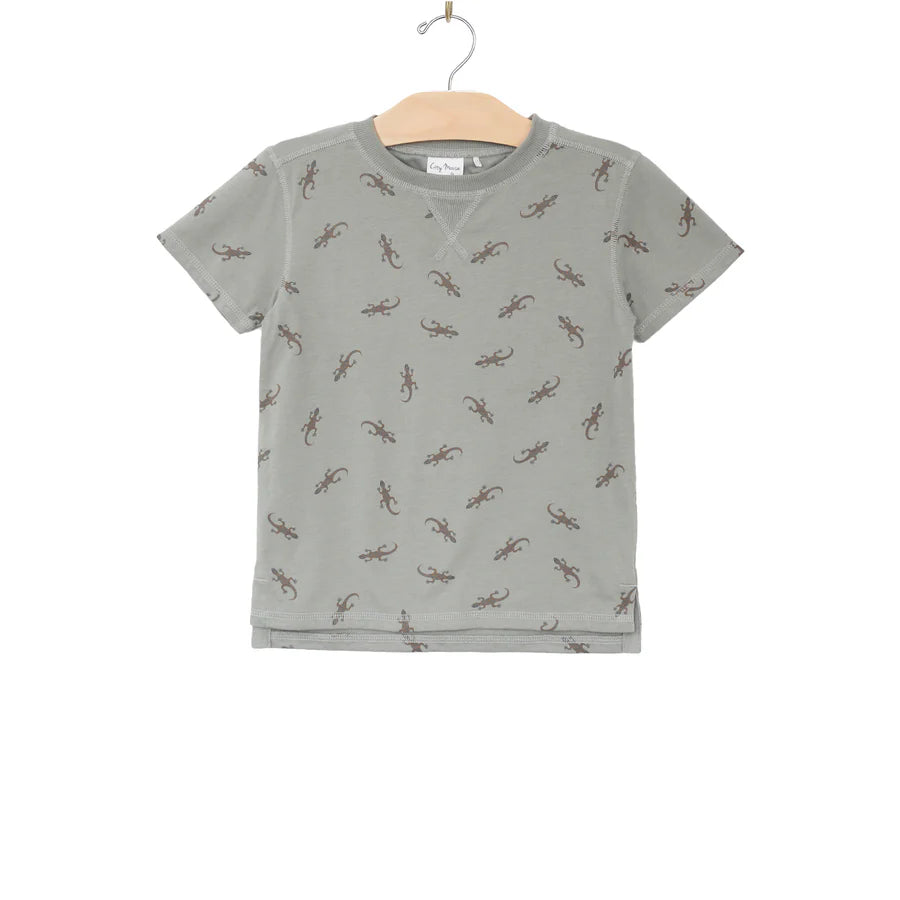 City Mouse Whistle Patch Tee - Salamander