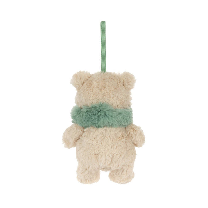 Jellycat Bartholomew Bear Jr. Winter Warmer Decoration - Green Scarf