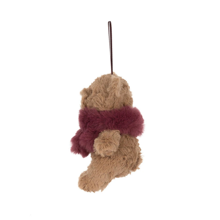 Jellycat Bartholomew Bear Winter Warmer Decoration - Red Scarf
