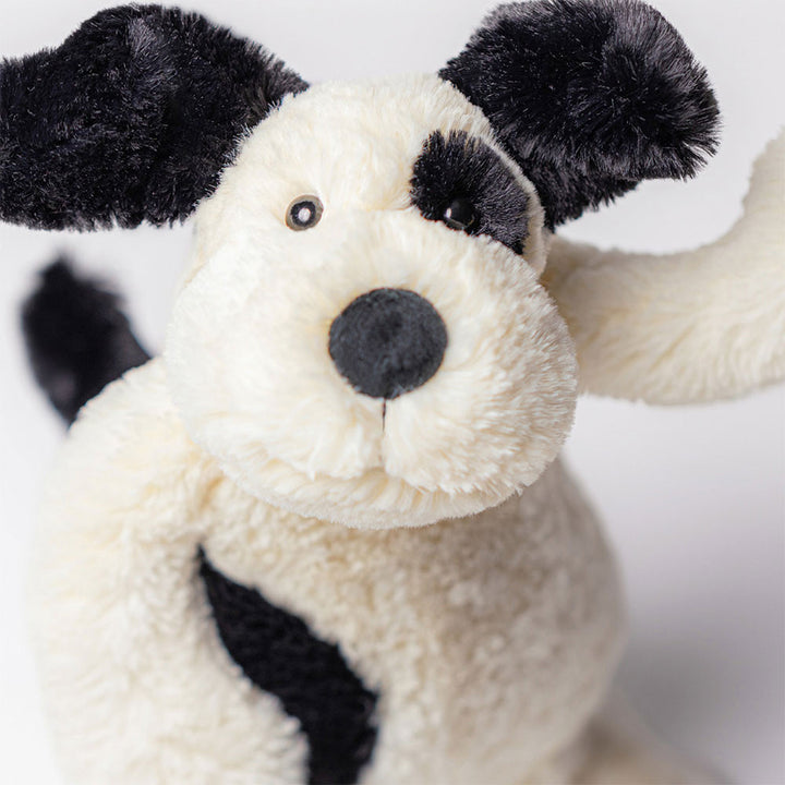 Jellycat Rufferty Black & Cream Puppy