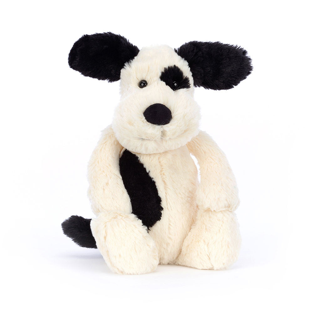 Jellycat Rufferty Black & Cream Puppy