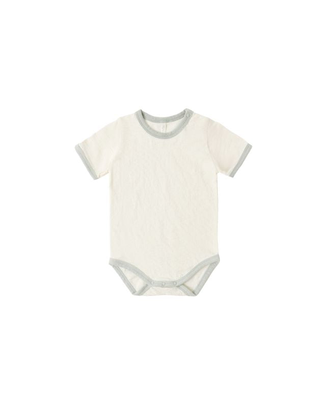Rylee + Cru Ringer Bodysuit - Seafoam