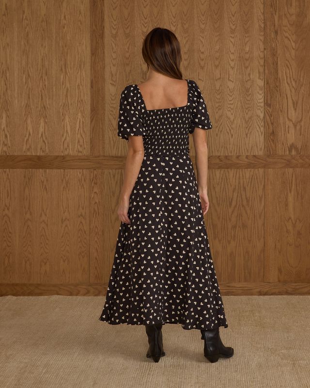 Rylee + Cru Women's Button Slit Skirt - Hearts