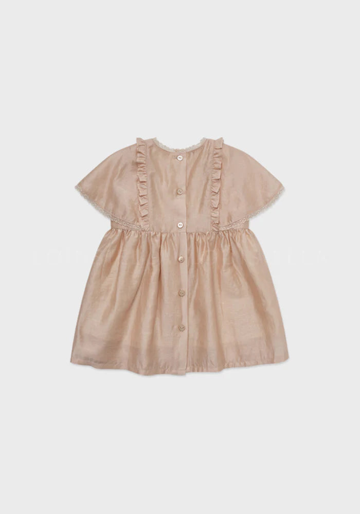 Louisiella Shannon Dress - Peach Beige