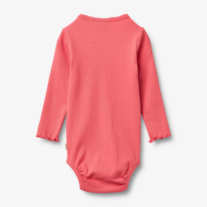 Wheat Long Sleeve Rib Body - Watermelon