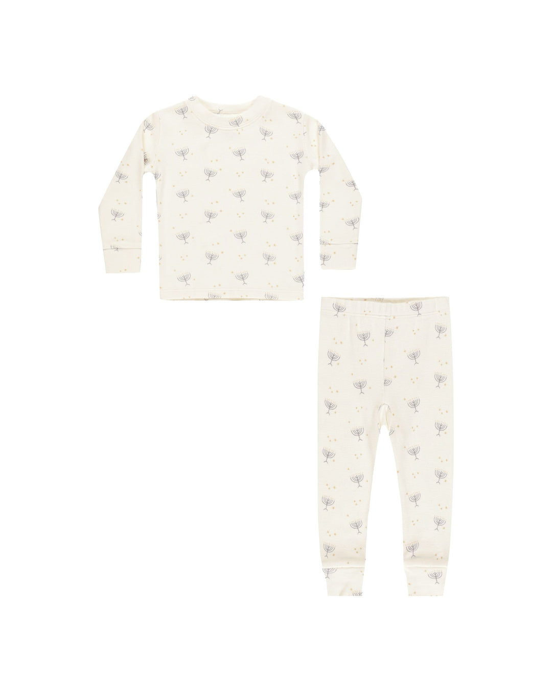 Rylee + Cru Organic Long Sleeve Pajama Set - Hanukkah