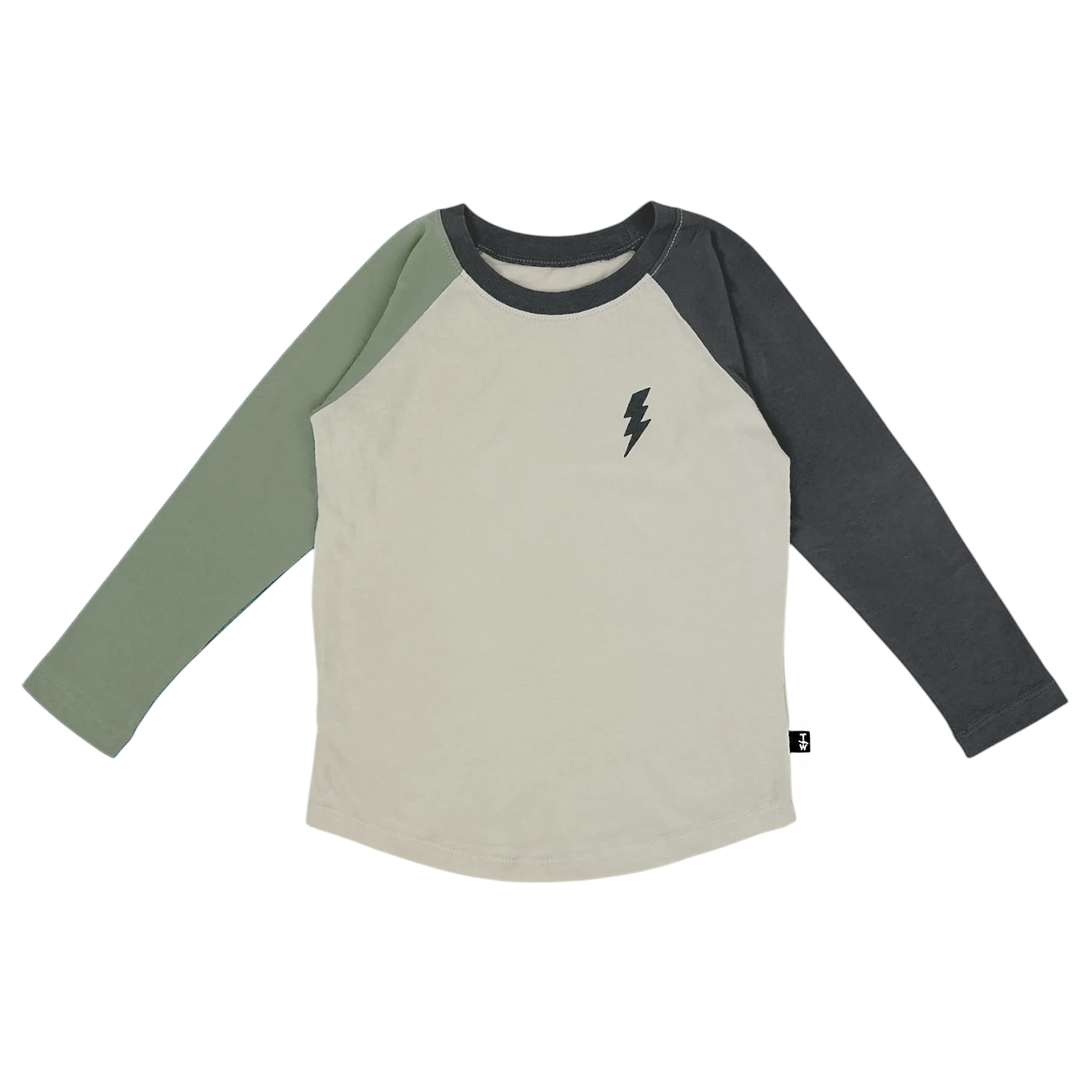 Tiny Whales Raglan Tee - Bolt