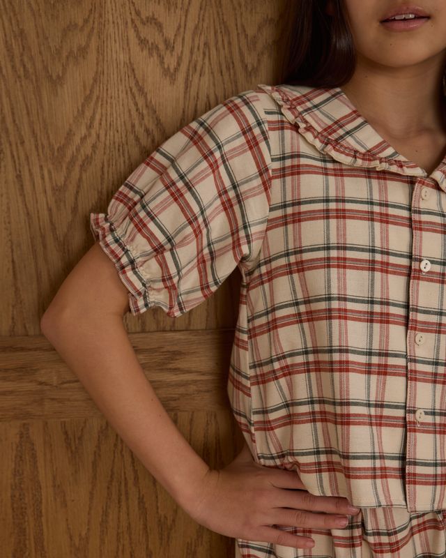 Rylee + Cru Teen Ruffle Pajamas - Holiday Flannel