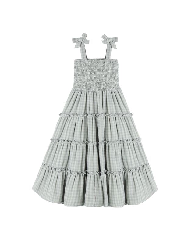 Rylee + Cru Taylor Dress - Green Gingham
