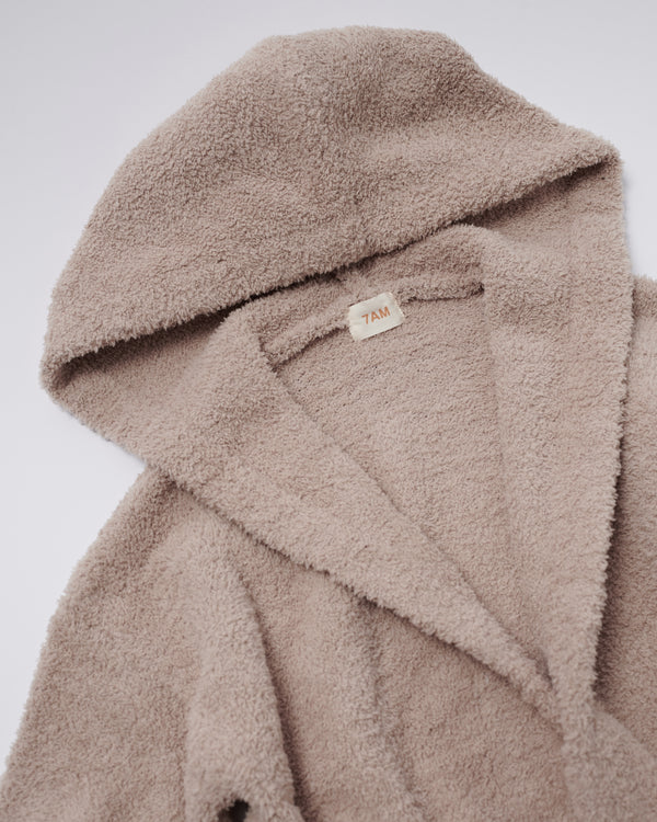 7AM Enfant Fuzzy Robe - Pecan