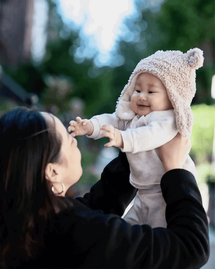 7AM Enfant Cub Set - Teddy Hat & Mittens - Oatmeal