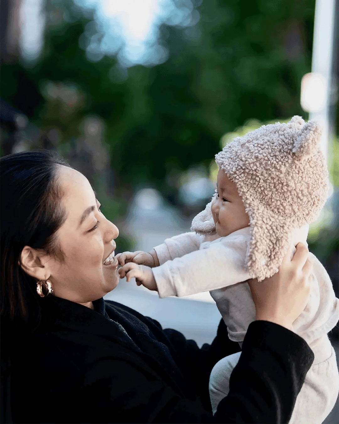 7AM Enfant Cub Set - Teddy Hat & Mittens - Oatmeal