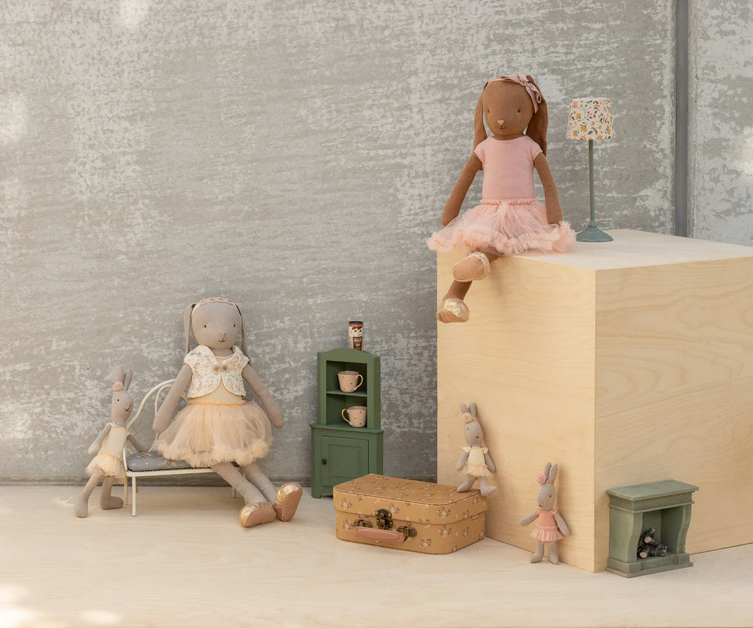 Maileg Chocolate Brown Ballerina Bunny Size 3 - Pink Skirt