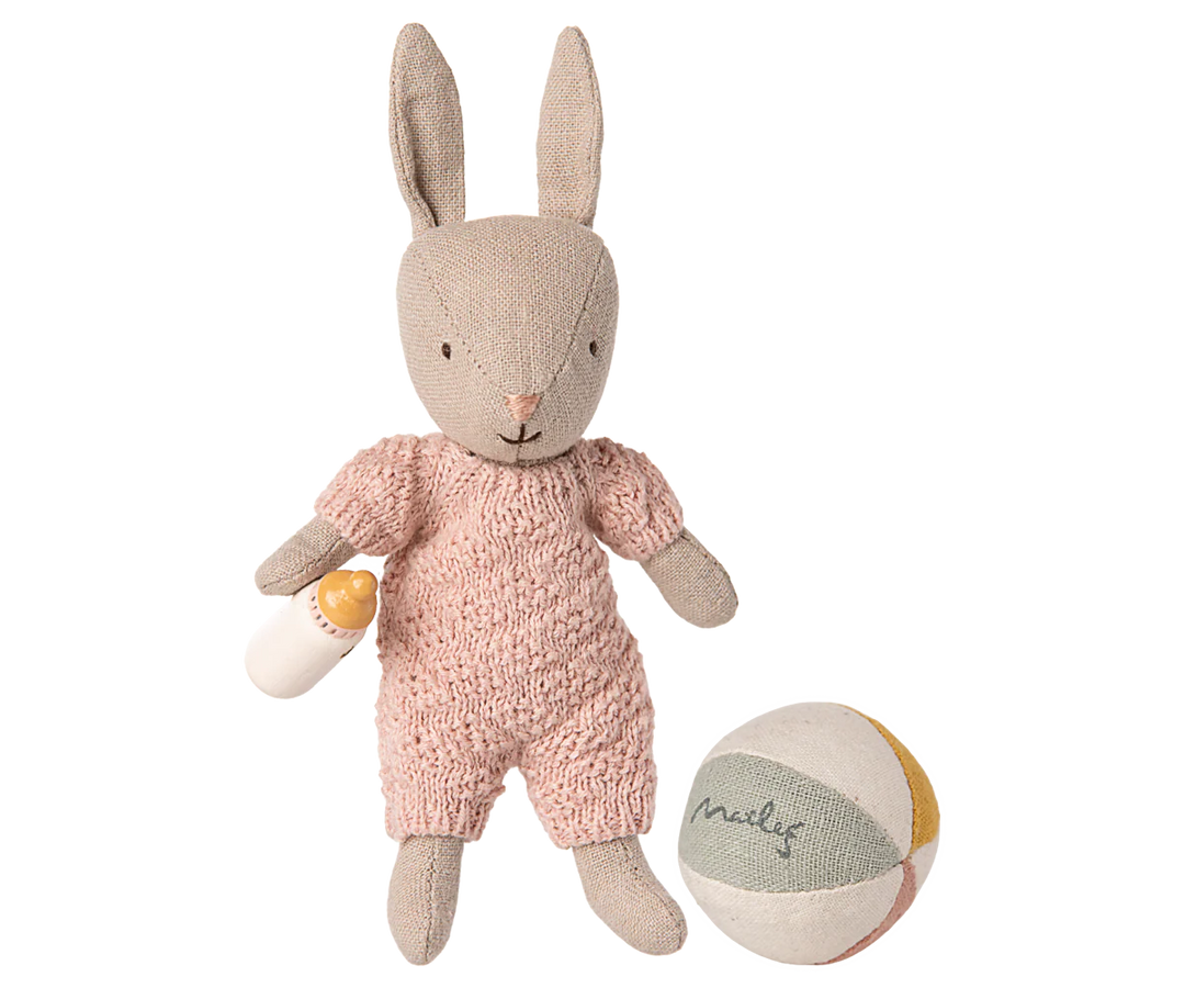 Maileg Rabbit set, Micro - Sand - Rose