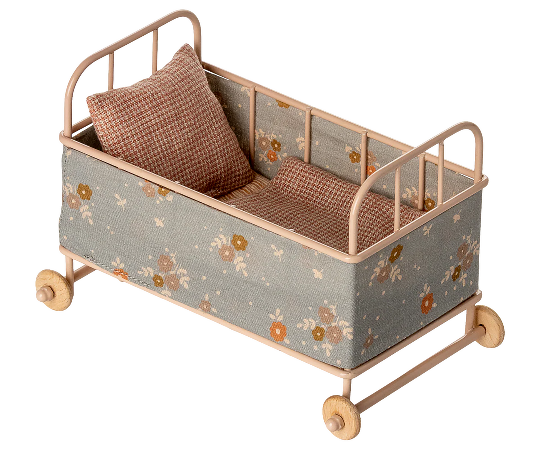 Maileg Cot Bed, Micro - Powder