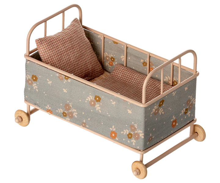 Maileg Cot Bed, Micro - Powder