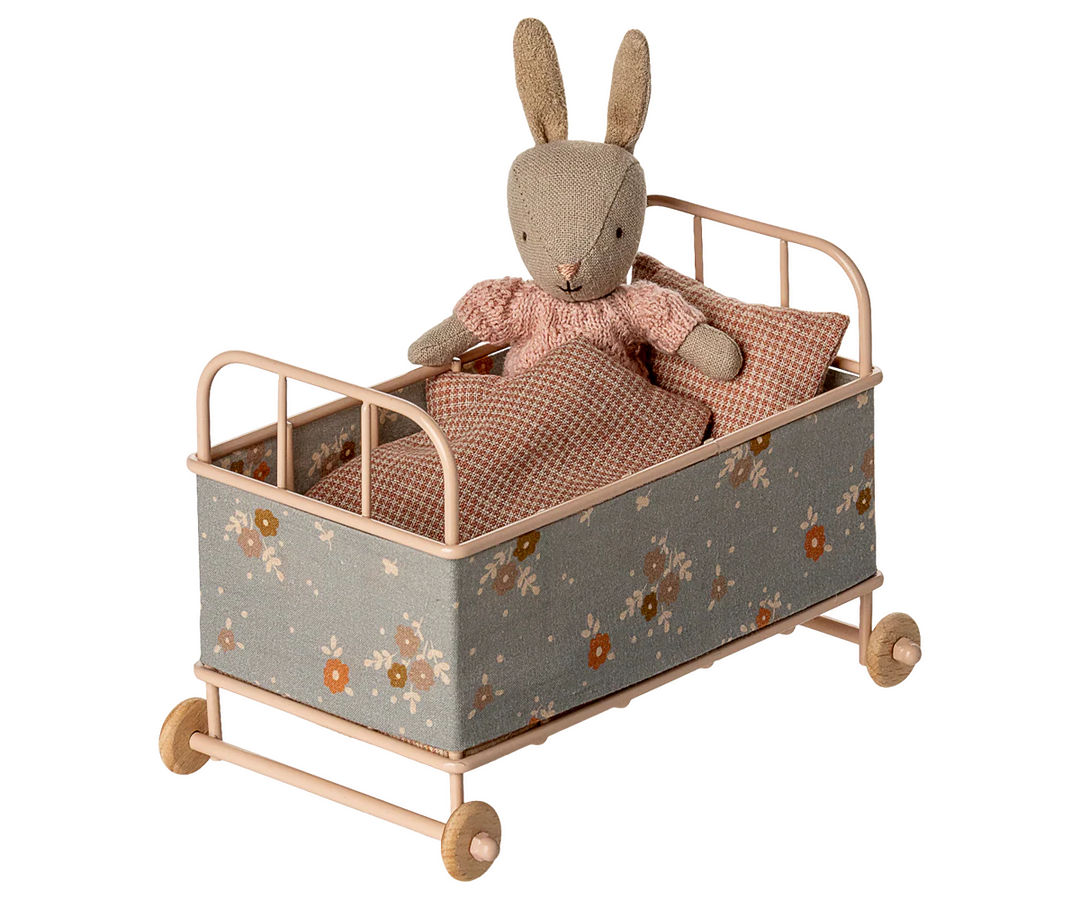Maileg Cot Bed, Micro - Powder