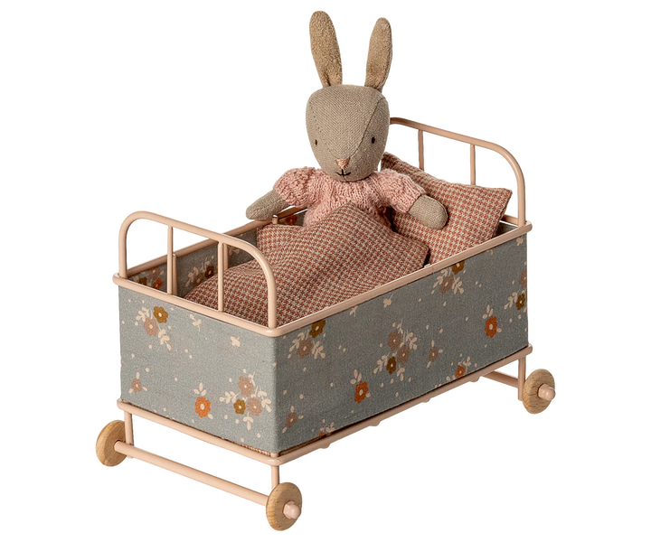 Maileg Cot Bed, Micro - Powder