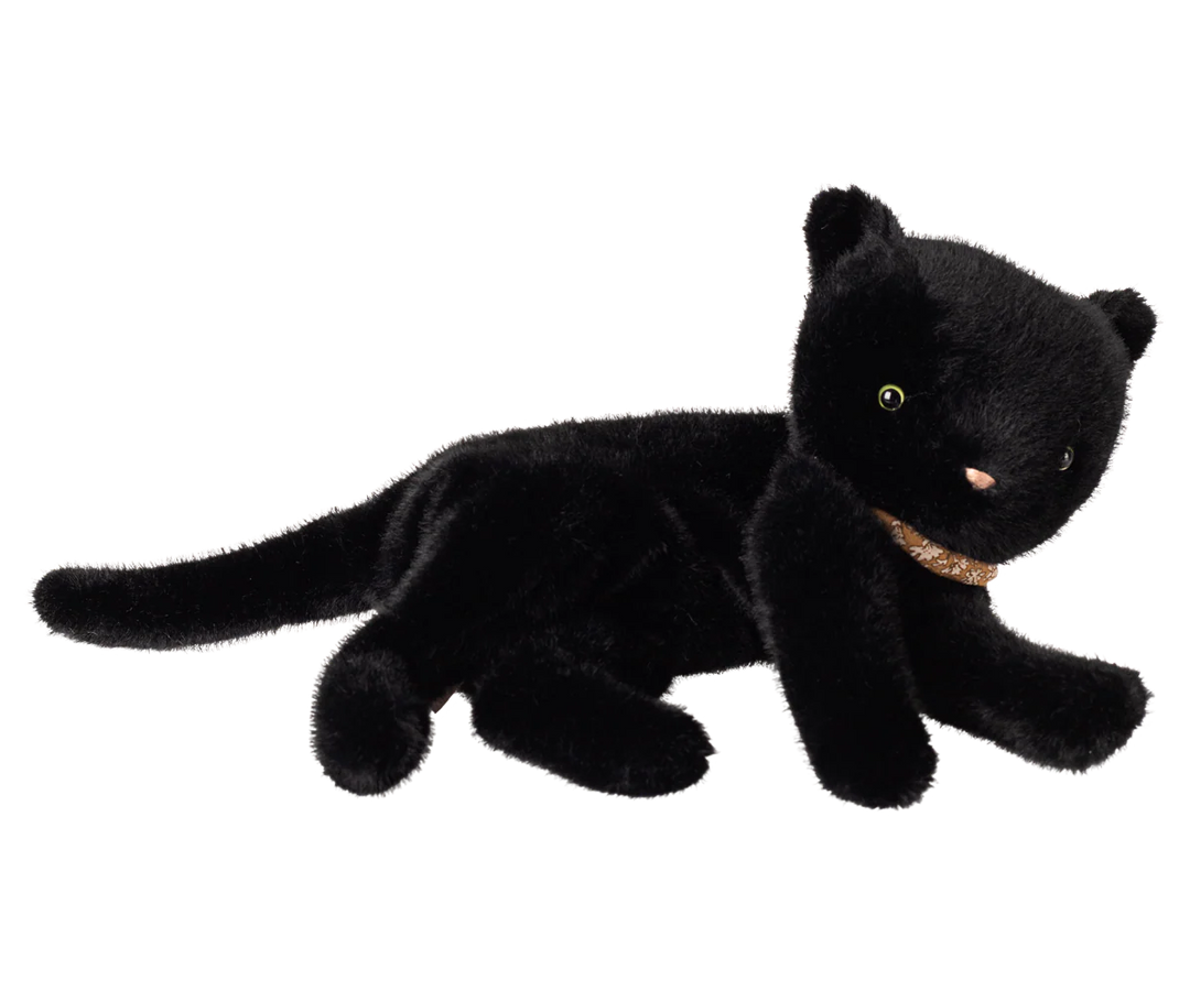 Maileg Sleeping Kitten Plush - Medium Black