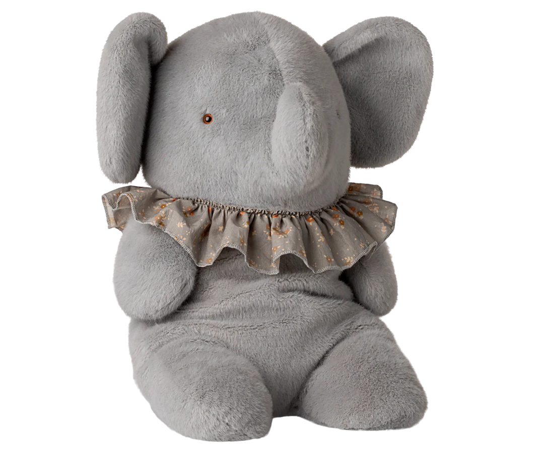 Maileg Elephant Plush - Big Blue Grey