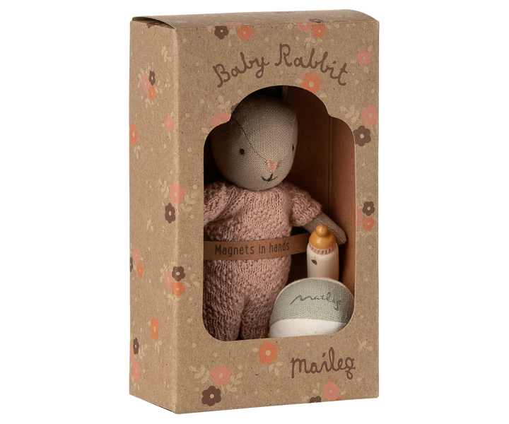 Maileg Rabbit set, Micro - Sand - Rose