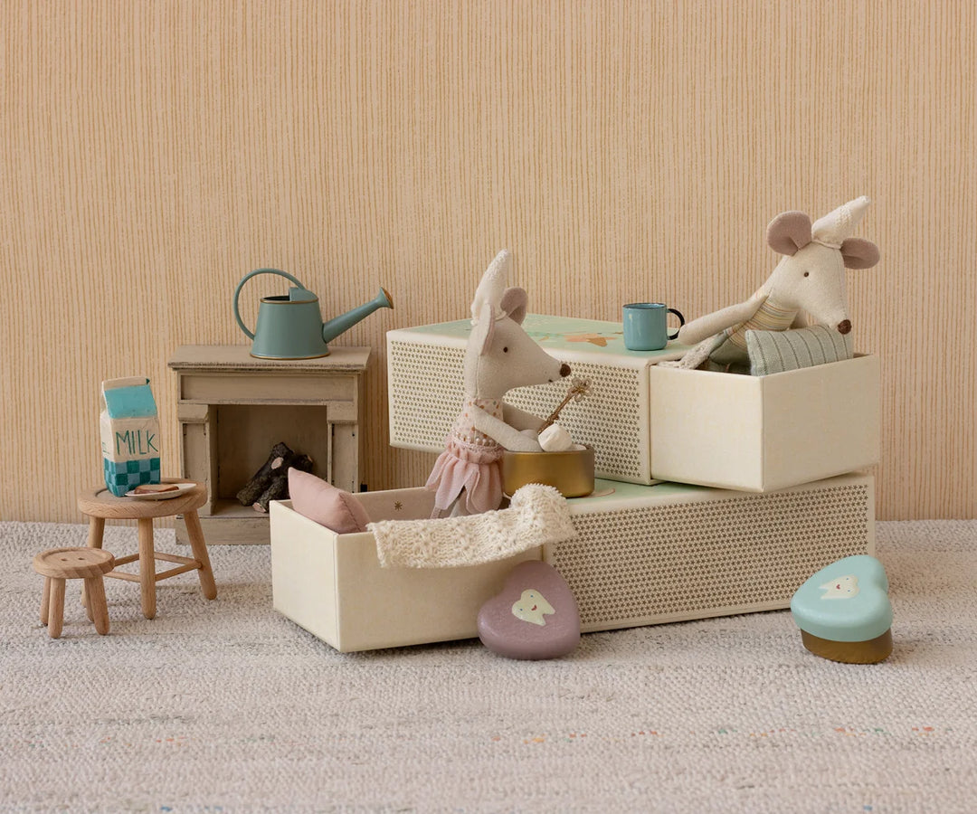 Maileg Tooth Fairy Mouse - Little Sister In Matchbox