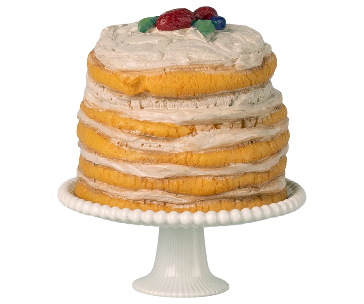 Maileg Party Cake and Cake Stand, Mouse