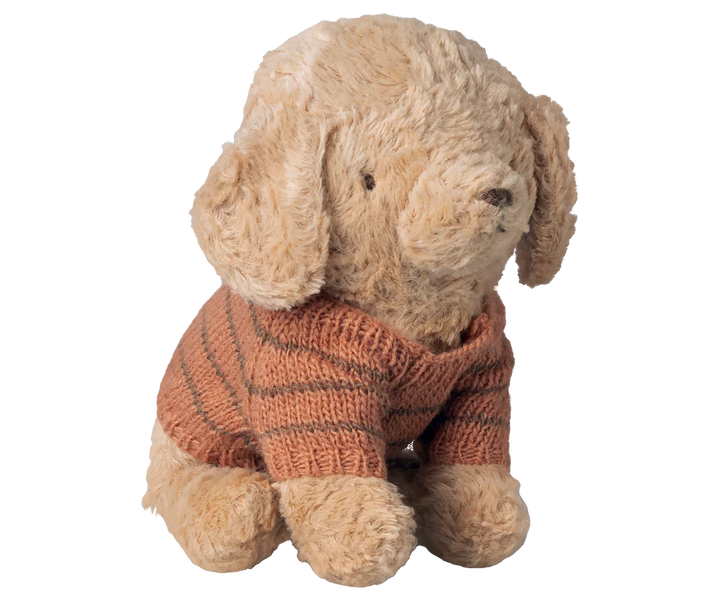 Maileg Puppy Supply, Small, Knitted Sweater - Coral