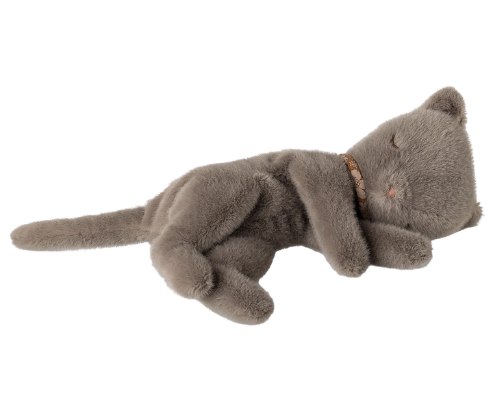 Maileg Sleeping Kitty Plush Small - Grey