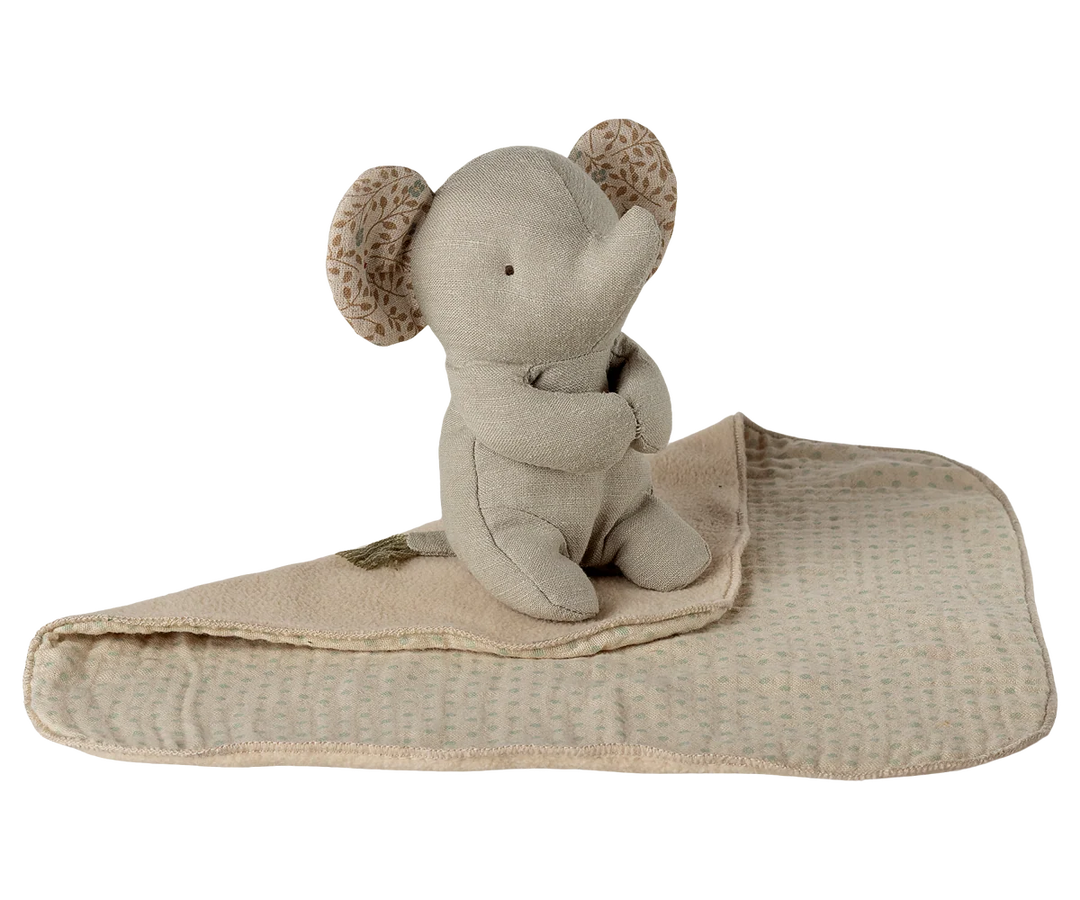 Maileg Lullaby Friends, Elephant Mini - Iron Grey