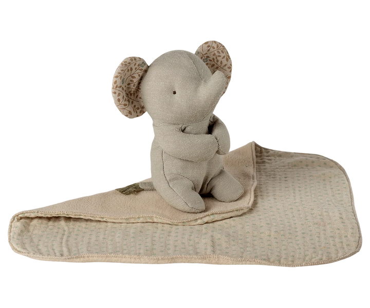Maileg Lullaby Friends, Elephant Mini - Iron Grey