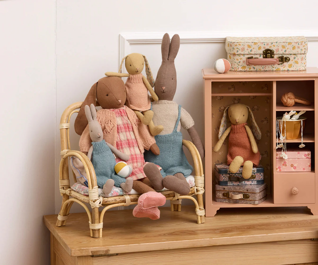 Maileg Bunny Size 1, Cream Yellow - Knitted Dress