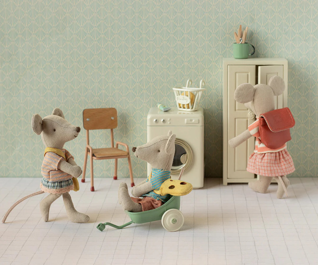 Maileg Tricycle mouse, Big sister - Coral