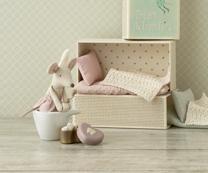 Maileg Tooth Fairy Mouse - Little Sister In Matchbox
