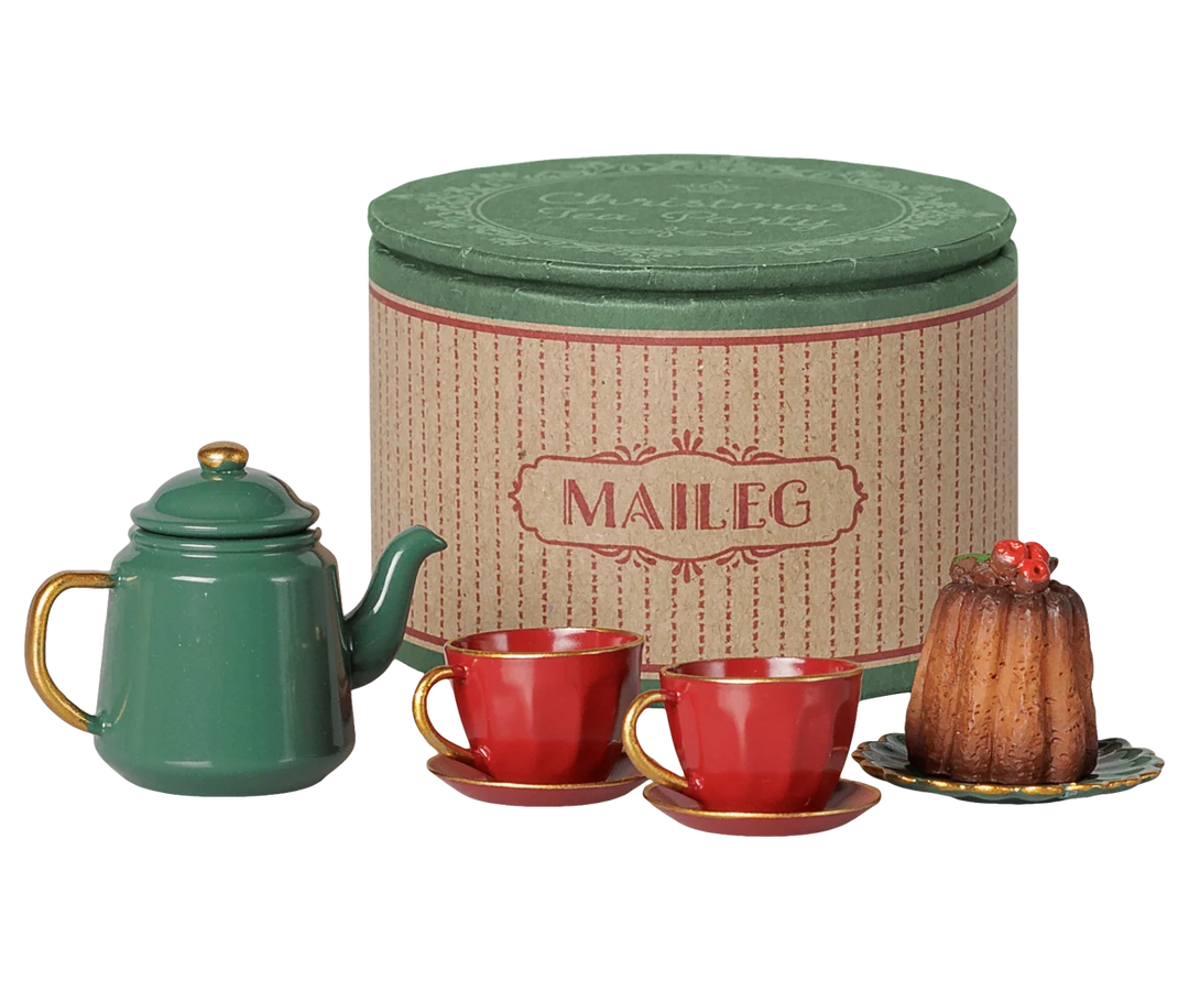 Maileg Christmas Tea Party, Mouse - Red/Green